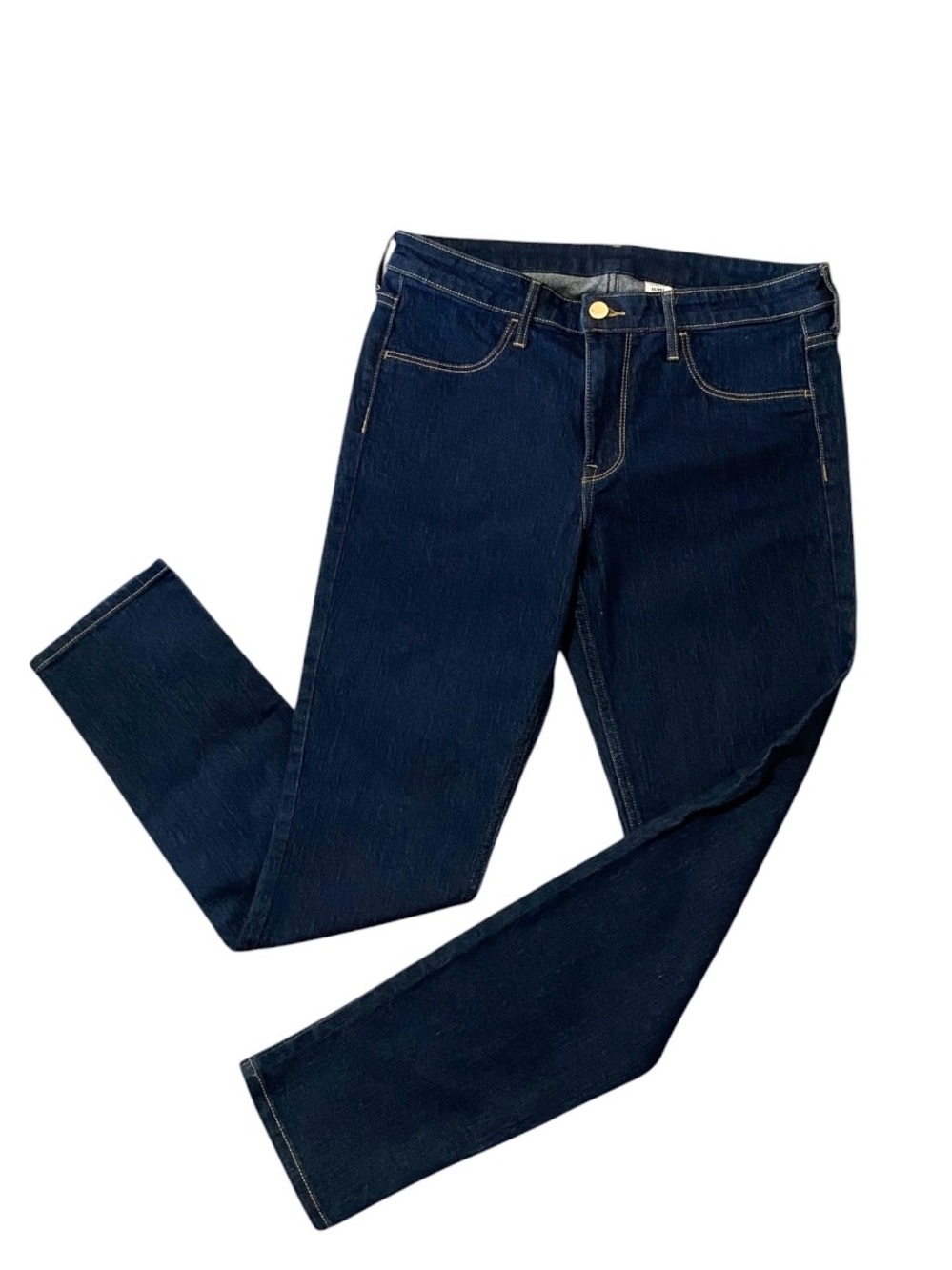 H&M AND Denim Y2K Dark Wash High Rise Ankle Skinny Jeans 29 Stretch - Picture 5 of 8